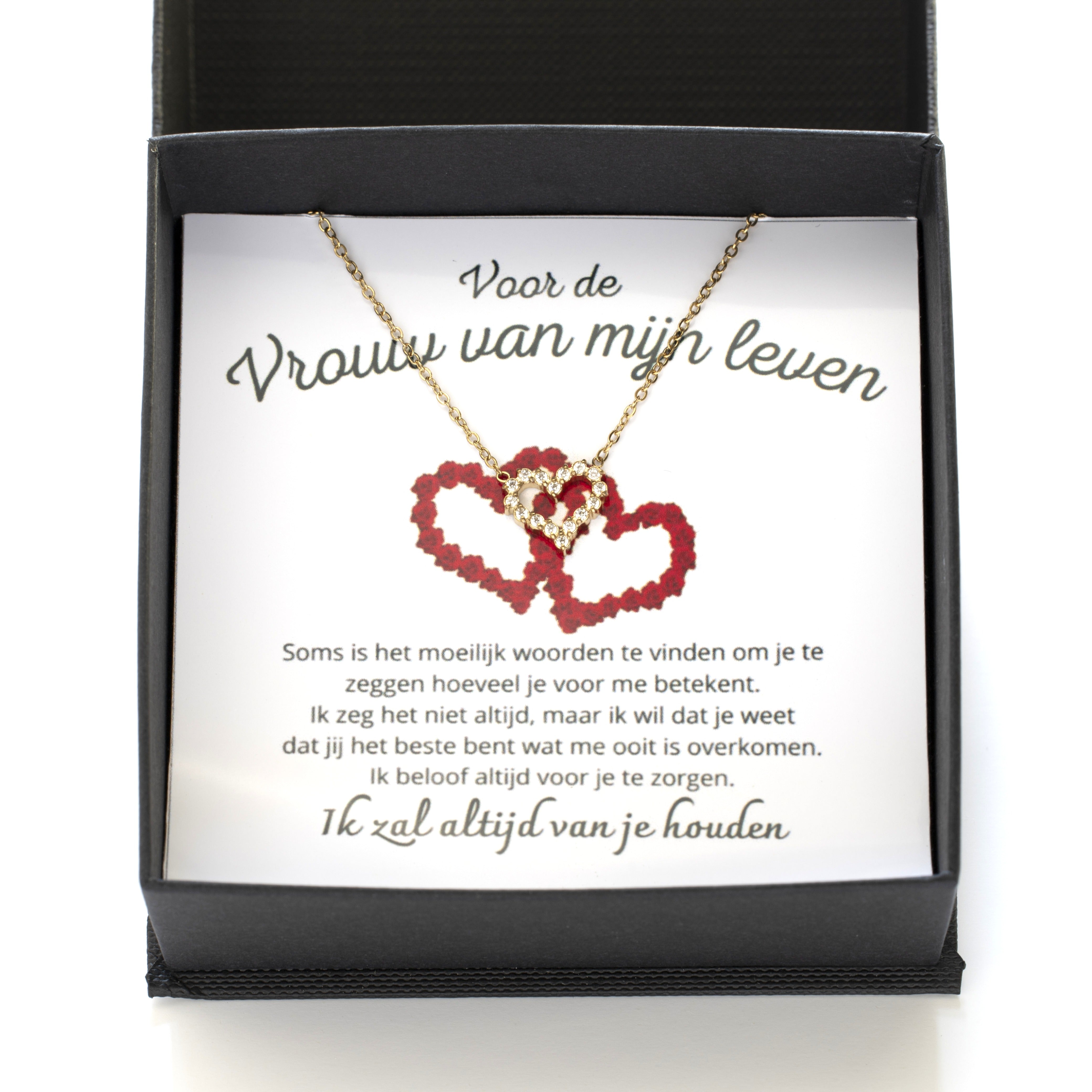 Vrouw van mijn leven - hartenketting