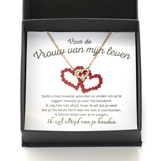 Vrouw van mijn leven - hartenketting