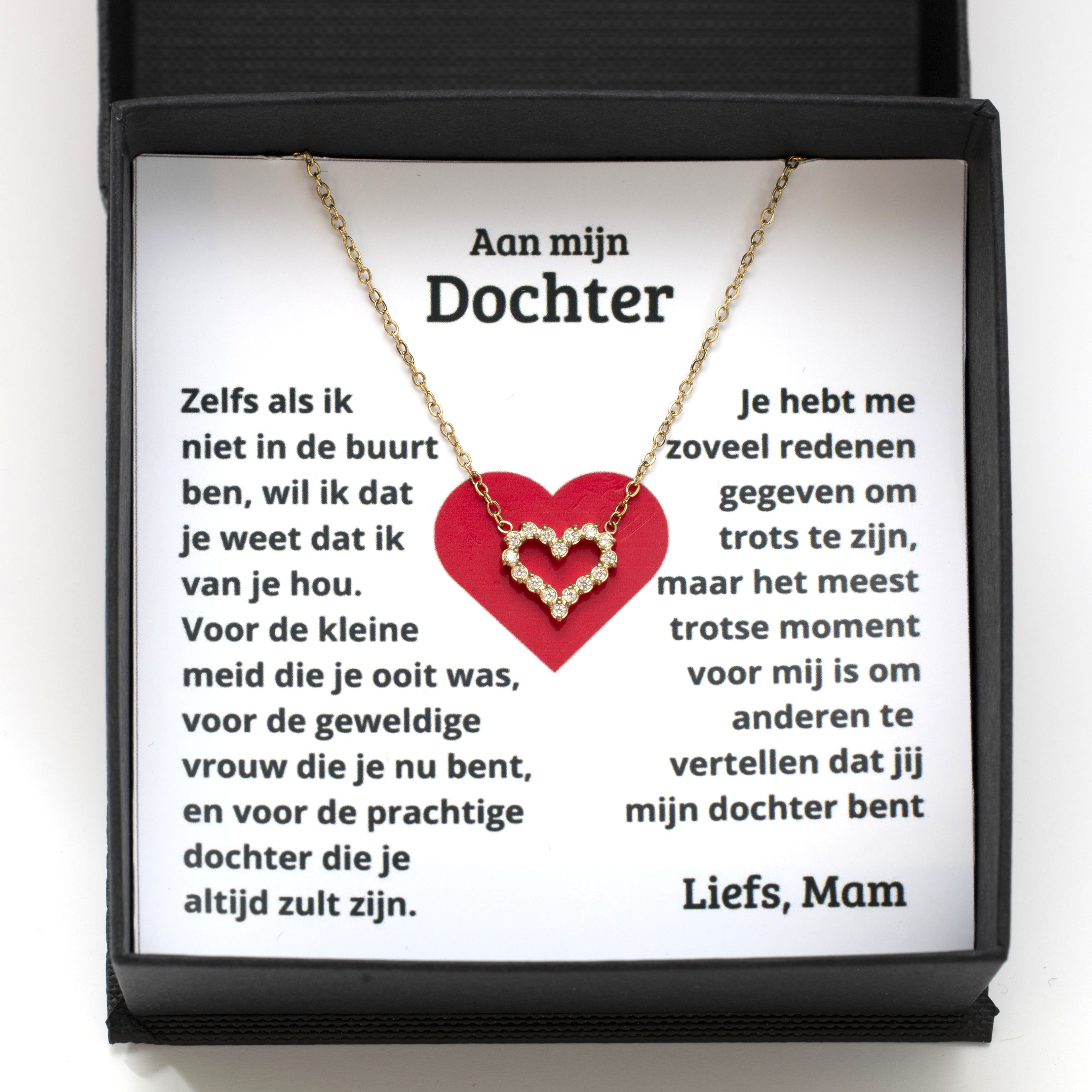 Aan mijn dochter - hartenketting
