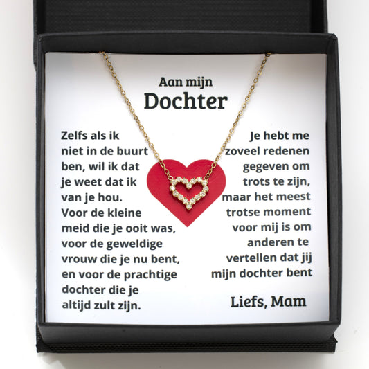 Aan mijn dochter - hartenketting