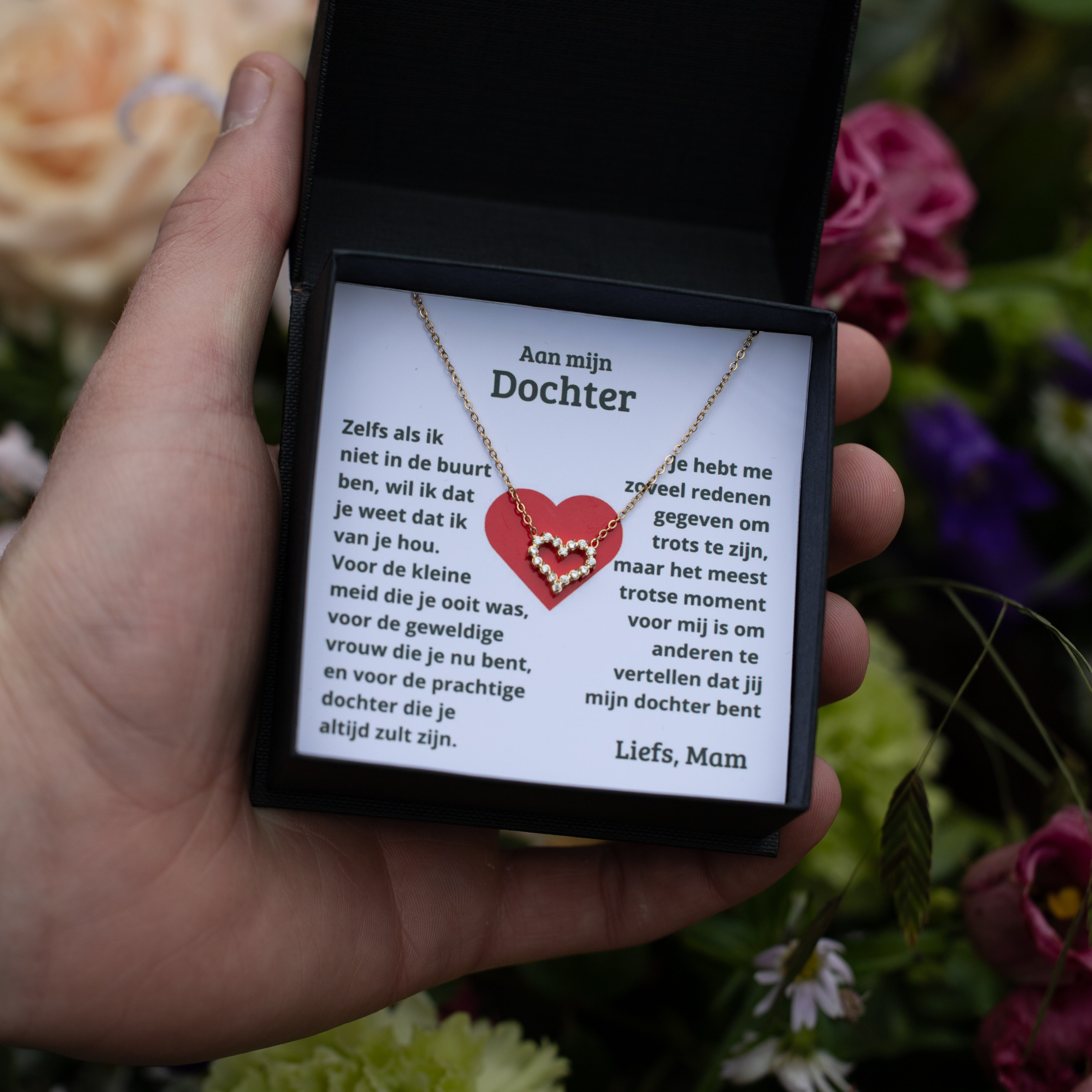 Aan mijn dochter - hartenketting