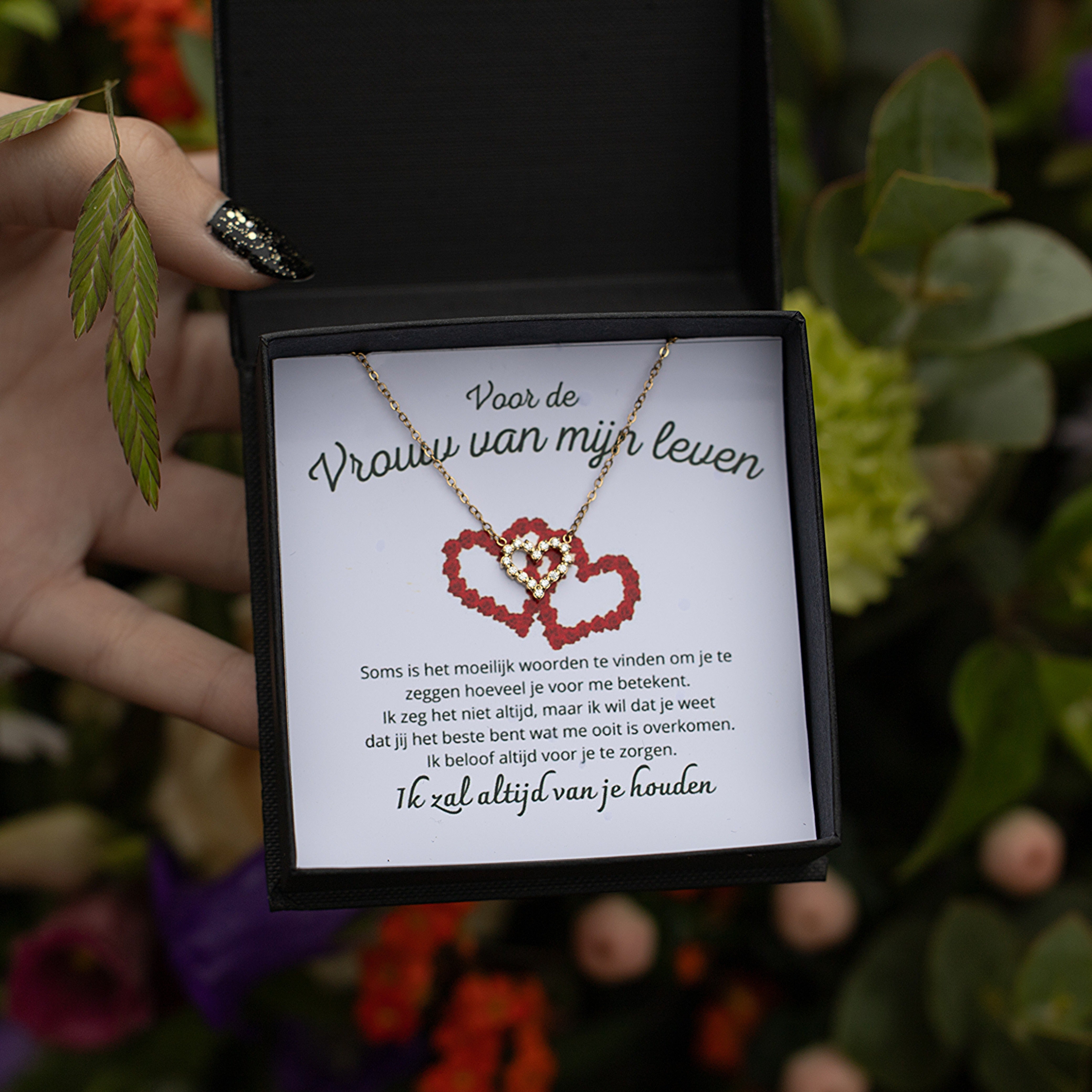 Vrouw van mijn leven - hartenketting