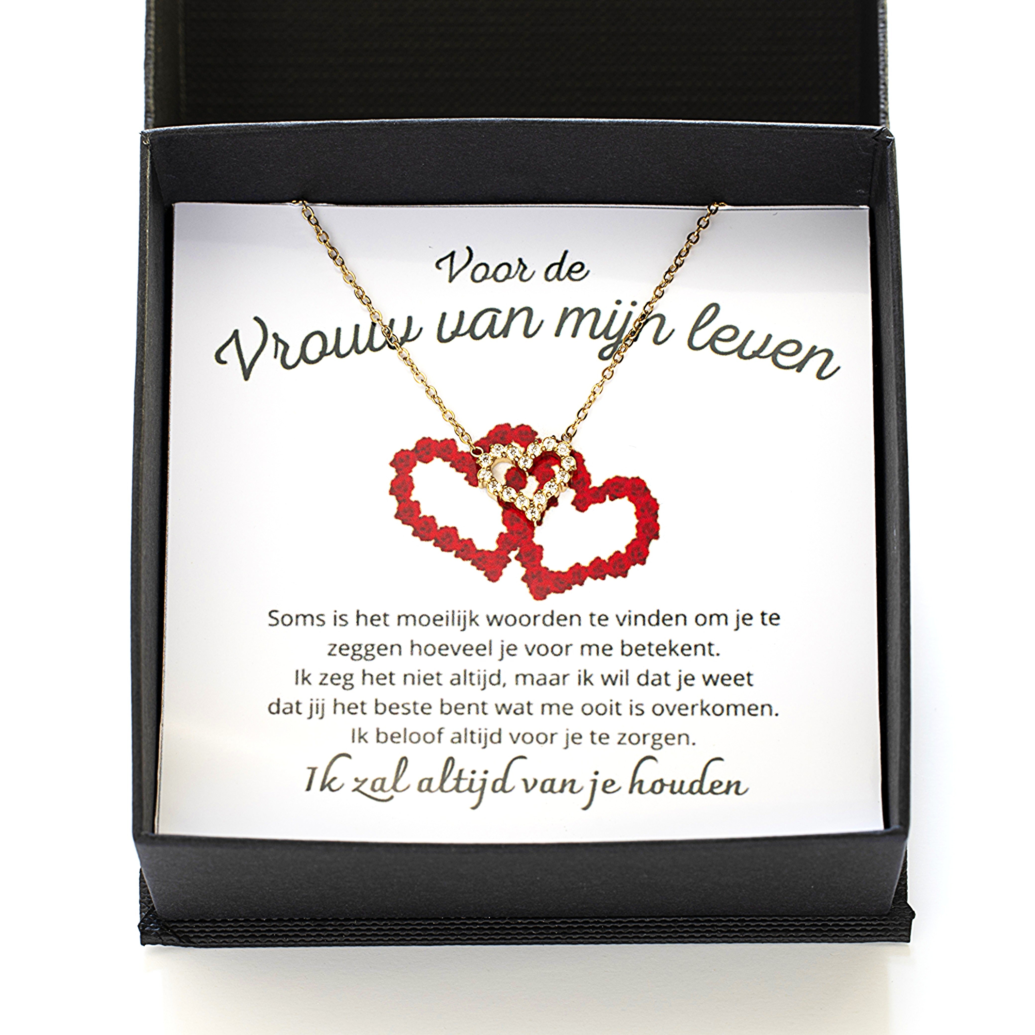 Vrouw van mijn leven - hartenketting